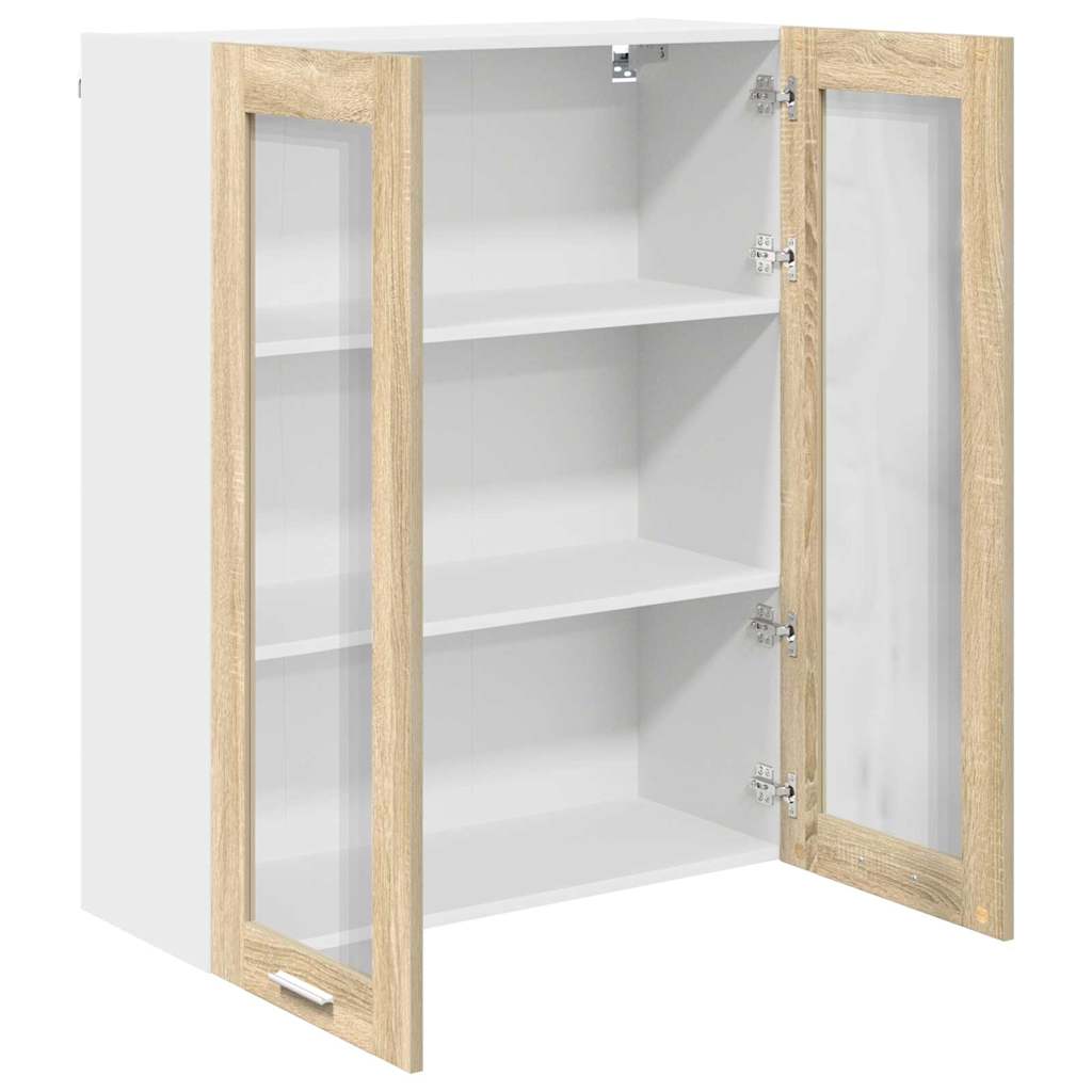 vidaXL Szafka wisząca z przechowywaniem Dąb Sonoma 80 x 31 x 100 cm