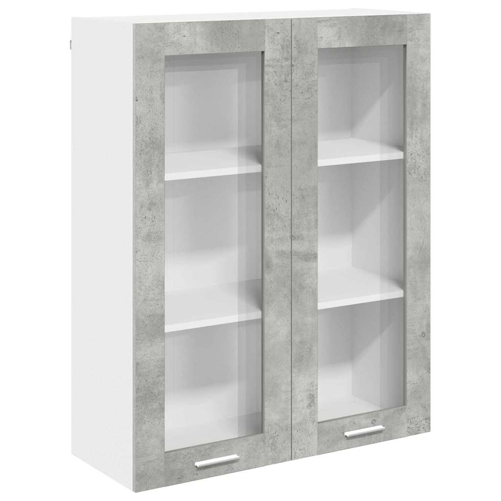 vidaXL Szafka wisząca z drzwiami Betonowy szary 80 x 31 x 100 cm