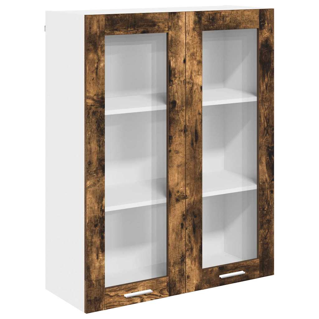 vidaXL Szafka wisząca z przechowywaniem Dąb wędzony 80 x 31 x 100 cm