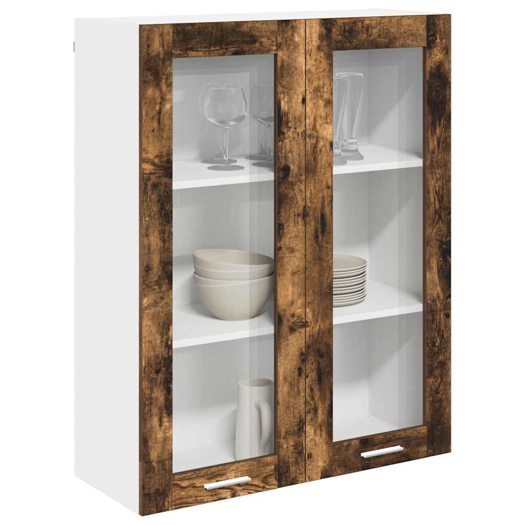 vidaXL Szafka wisząca z przechowywaniem Dąb wędzony 80 x 31 x 100 cm