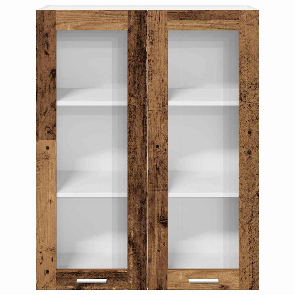 vidaXL Szafka wisząca z przechowywaniem Stare drewno 80 x 31 x 100 cm
