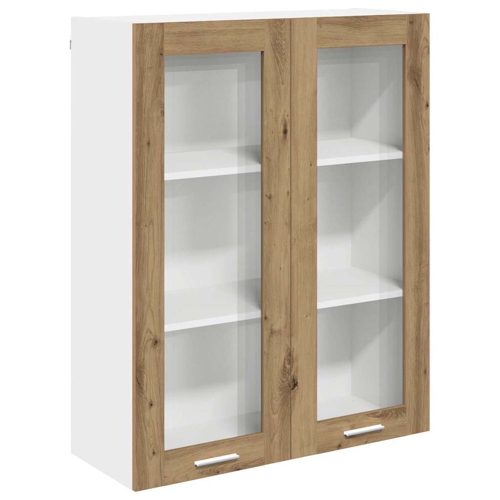 vidaXL Szafka wisząca z drzwiami Dąb rzemieślniczy 80 x 31 x 100 cm