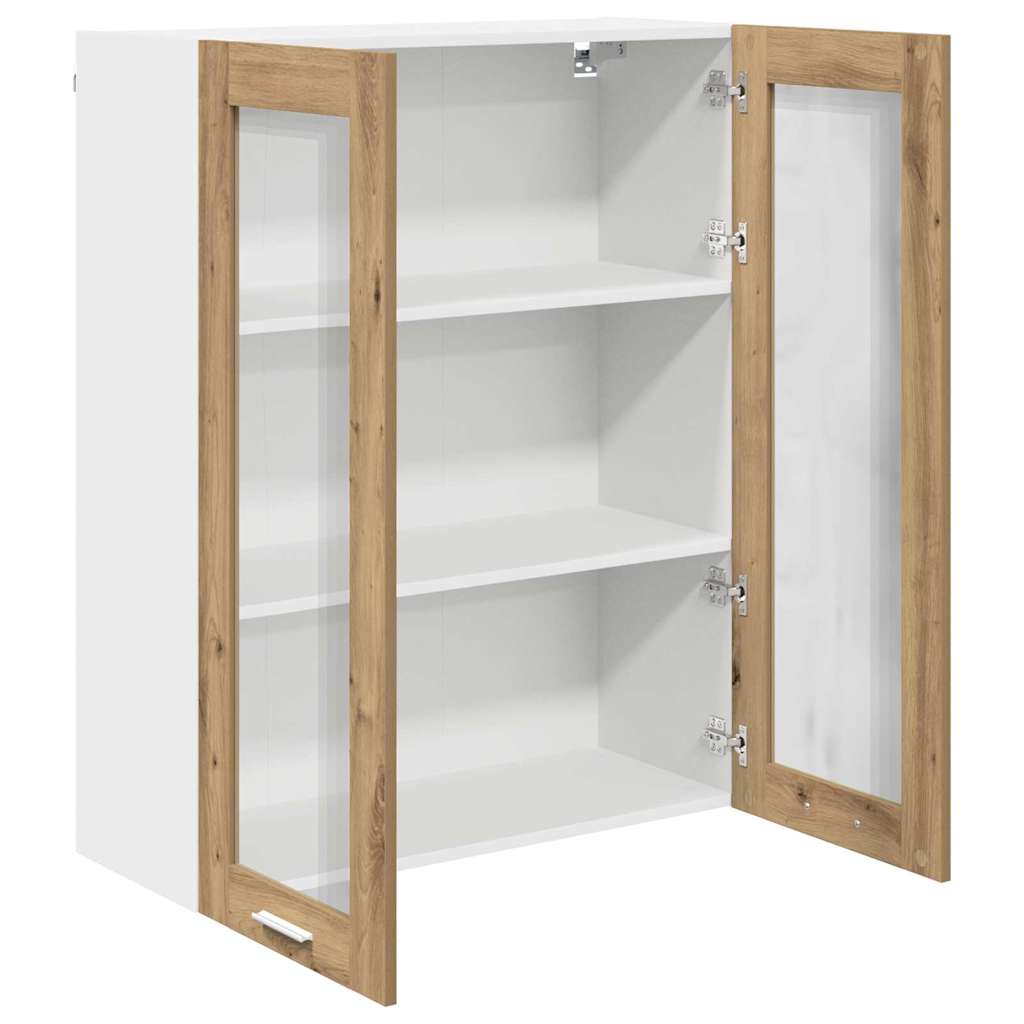 vidaXL Szafka wisząca z drzwiami Dąb rzemieślniczy 80 x 31 x 100 cm