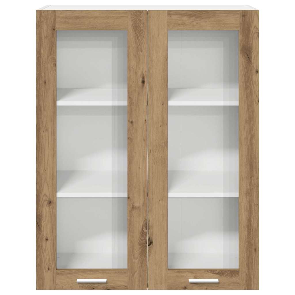 vidaXL Szafka wisząca z drzwiami Dąb rzemieślniczy 80 x 31 x 100 cm