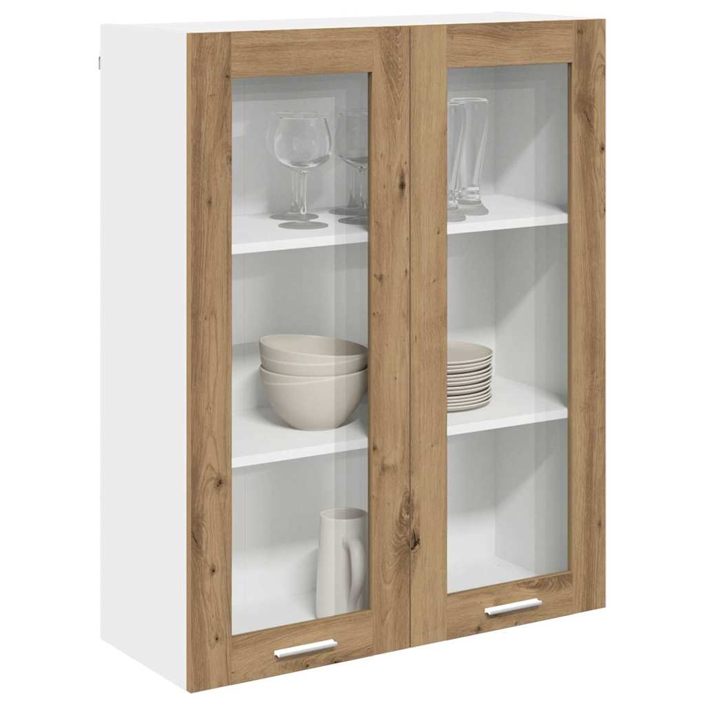 vidaXL Szafka wisząca z drzwiami Dąb rzemieślniczy 80 x 31 x 100 cm