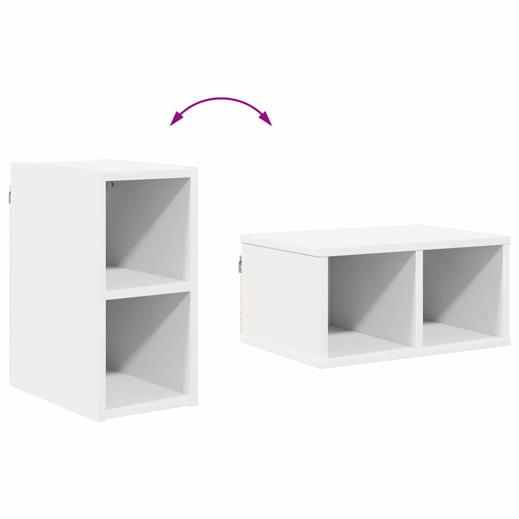 vidaXL Szafka wisząca Biały 20 x 29,5 x 40 cm Drewno inżynieryjne