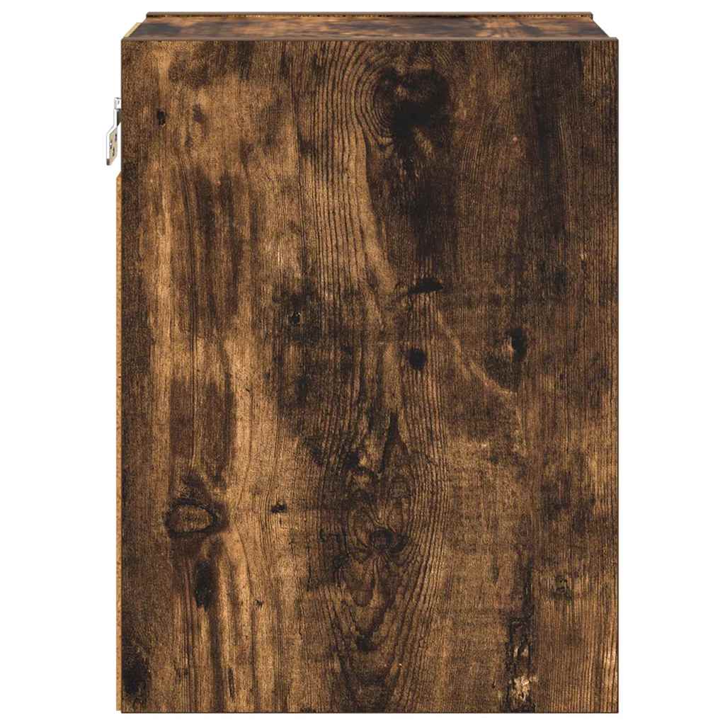 vidaXL Szafka wisząca z przechowywaniem Dąb wędzony 20 x 29,5 x 40 cm