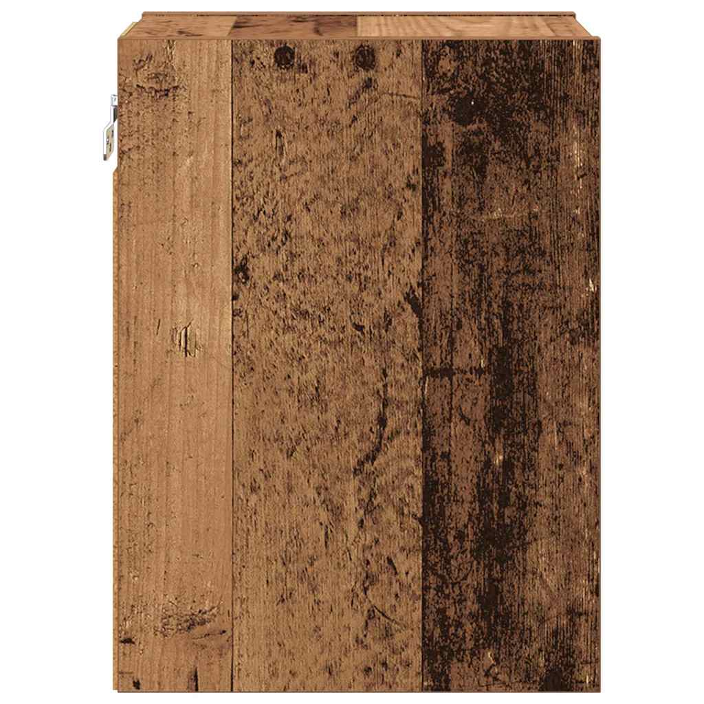 vidaXL Szafka wisząca z przechowywaniem Stare drewno 20 x 29,5 x 40 cm