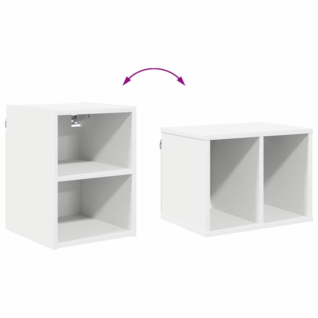 vidaXL Szafka wisząca Biały 30 x 29,5 x 40 cm Materiał drewnopochodny