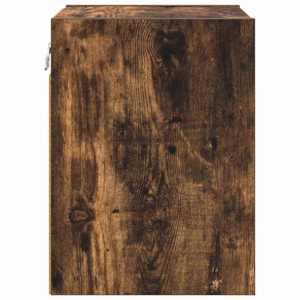 vidaXL Szafka wisząca z przechowywaniem Dąb wędzony 30 x 29,5 x 40 cm