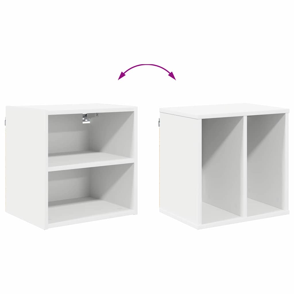 vidaXL Szafka wisząca Biały 40 x 29,5 x 40 cm Materiał drewnopochodny