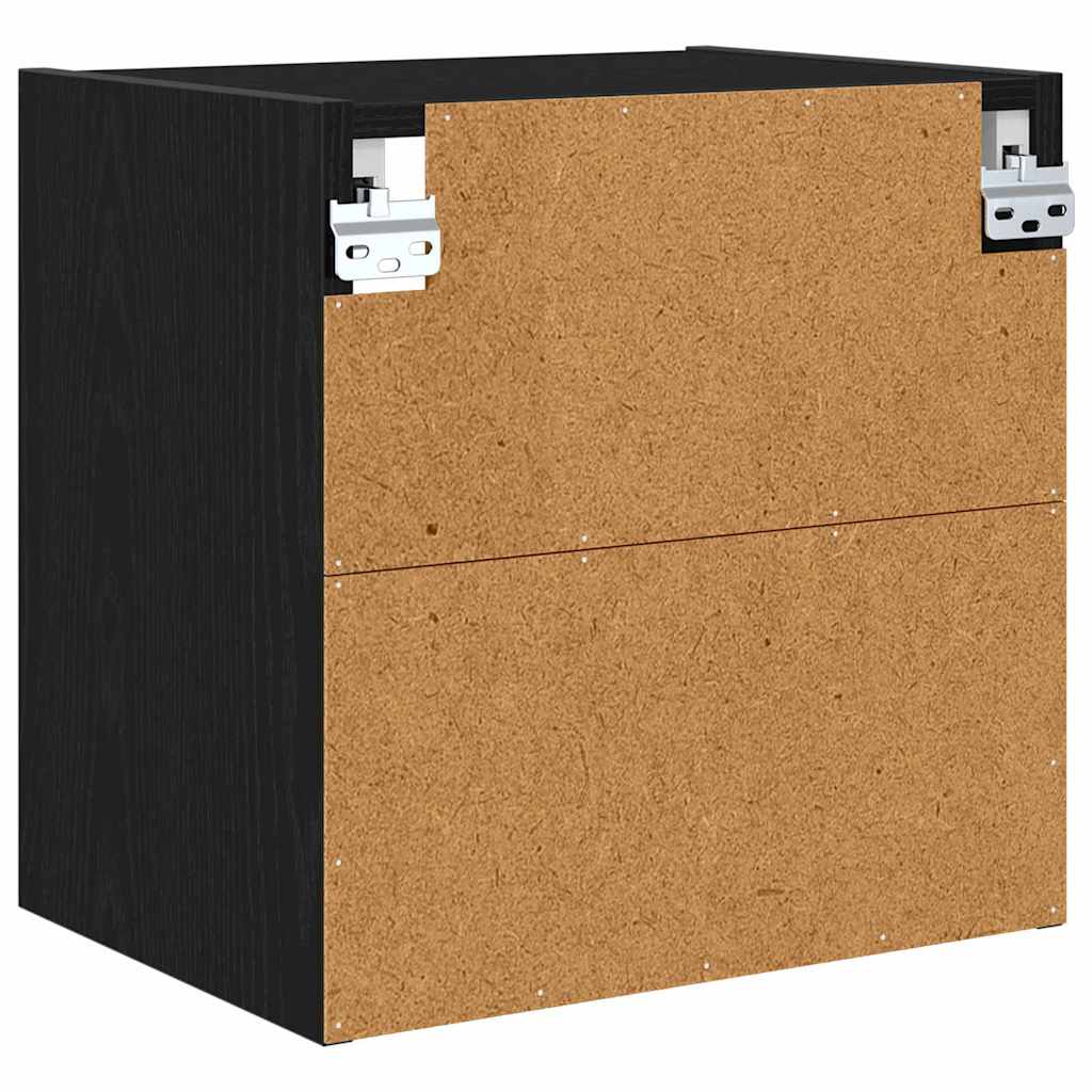 vidaXL Szafka wisząca z przechowywaniem Czarny Dąb 40 x 29,5 x 40 cm