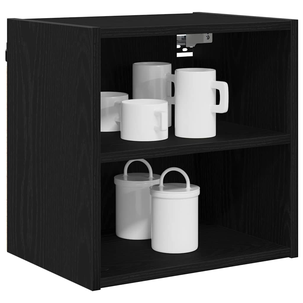 vidaXL Szafka wisząca z przechowywaniem Czarny Dąb 40 x 29,5 x 40 cm