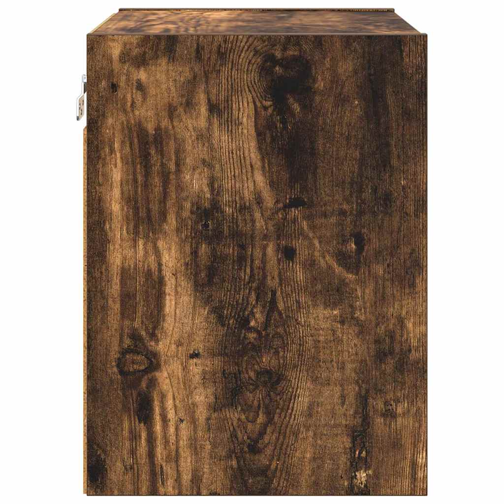 vidaXL Szafka wisząca z przechowywaniem Dąb wędzony 40 x 29,5 x 40 cm