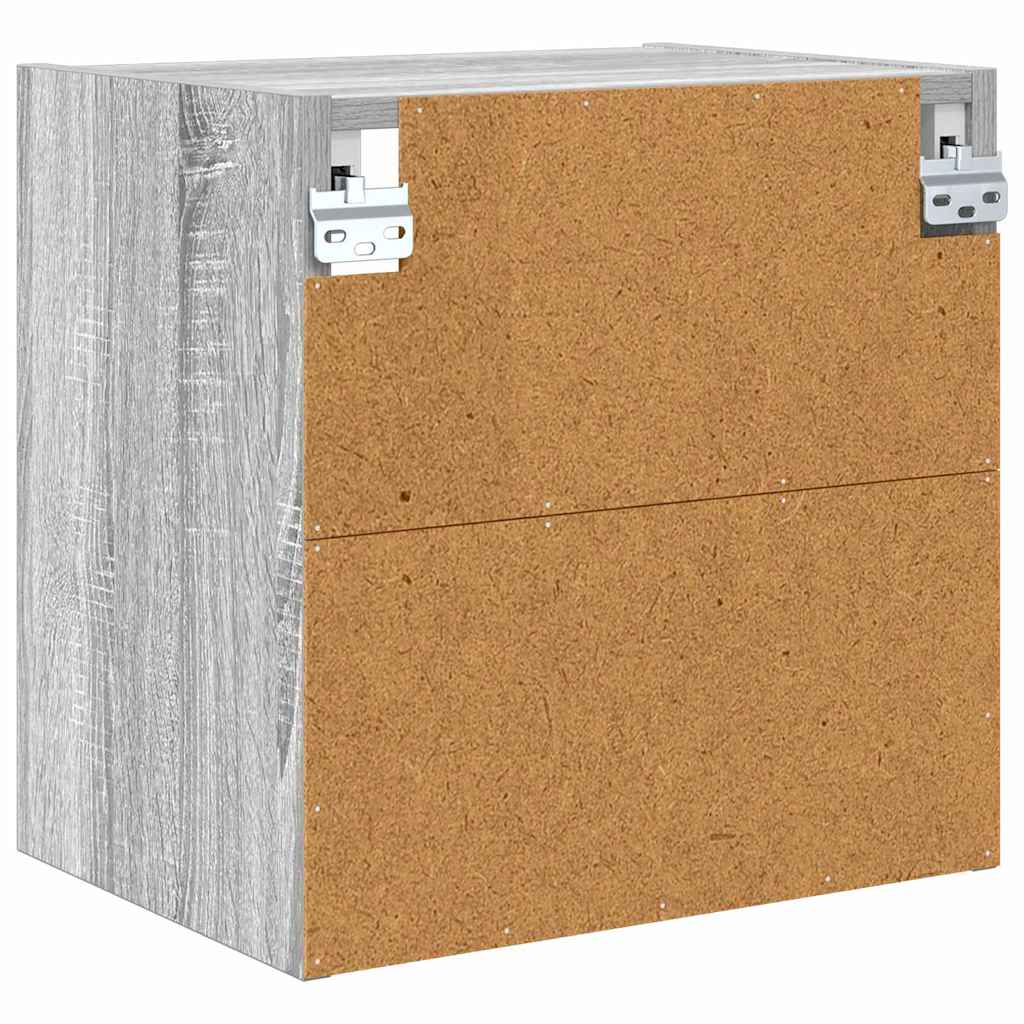 vidaXL Szafka wisząca z przechowywaniem Szary Sonoma 40 x 29,5 x 40 cm