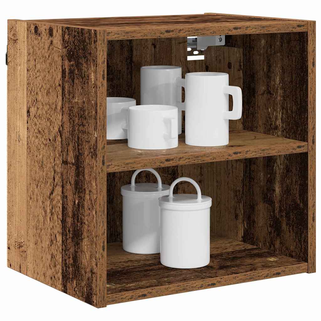vidaXL Szafka wisząca z przechowywaniem Stare drewno 40 x 29,5 x 40 cm