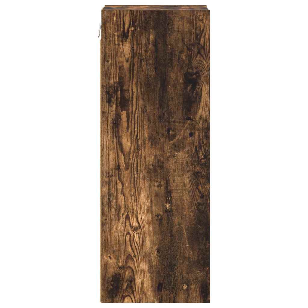 vidaXL Szafka wisząca z przechowywaniem Dąb wędzony 20 x 29,5 x 80 cm