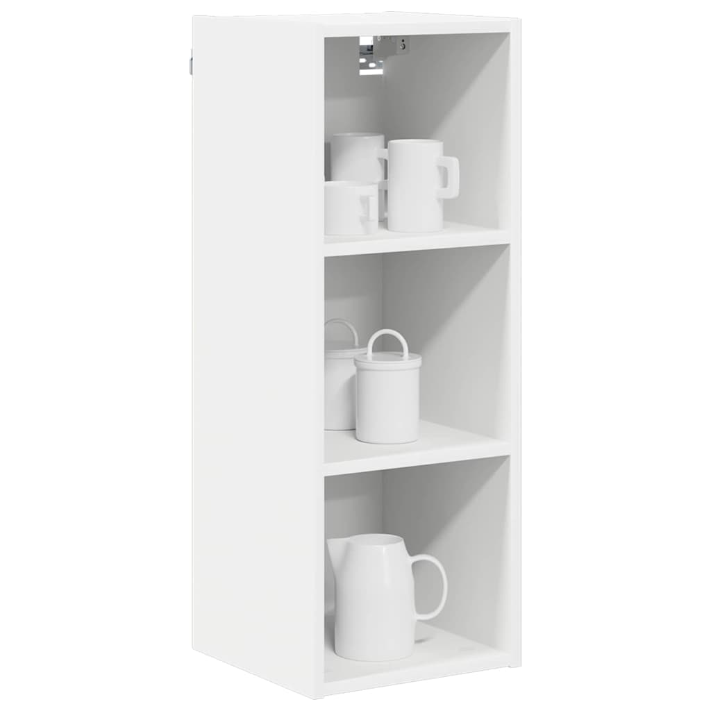 vidaXL Szafka wisząca z przechowywaniem Riga Biały 30 x 29,5 x 80 cm