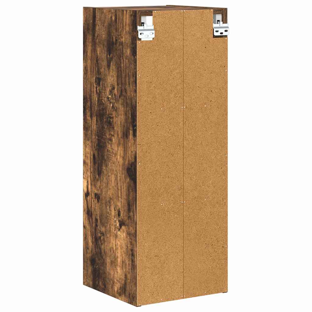 vidaXL Szafka wisząca z przechowywaniem Dąb wędzony 30 x 29,5 x 80 cm