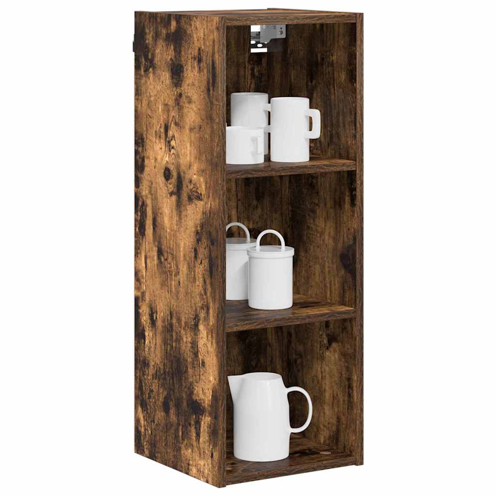 vidaXL Szafka wisząca z przechowywaniem Dąb wędzony 30 x 29,5 x 80 cm