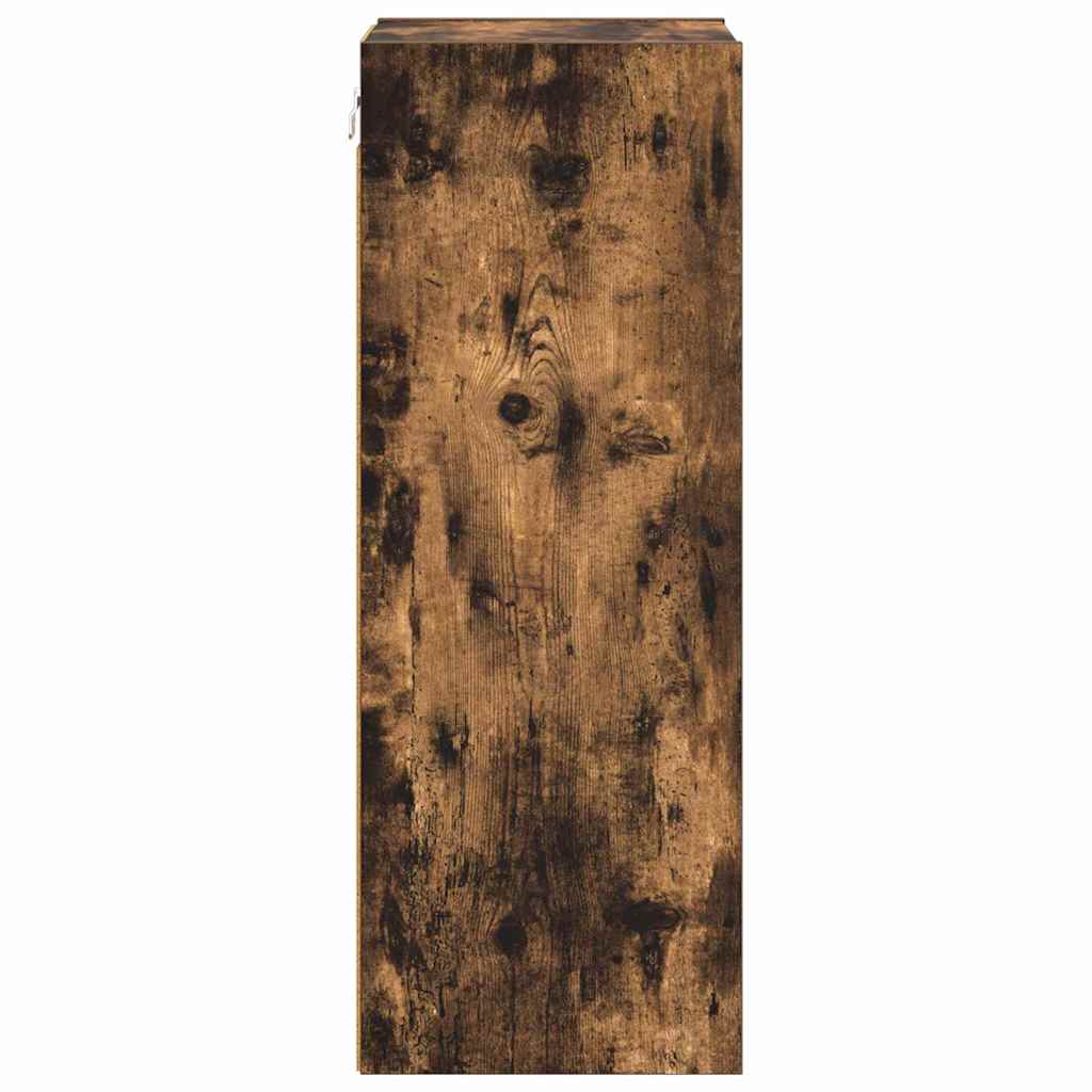 vidaXL Szafka wisząca z przechowywaniem Dąb wędzony 30 x 29,5 x 80 cm