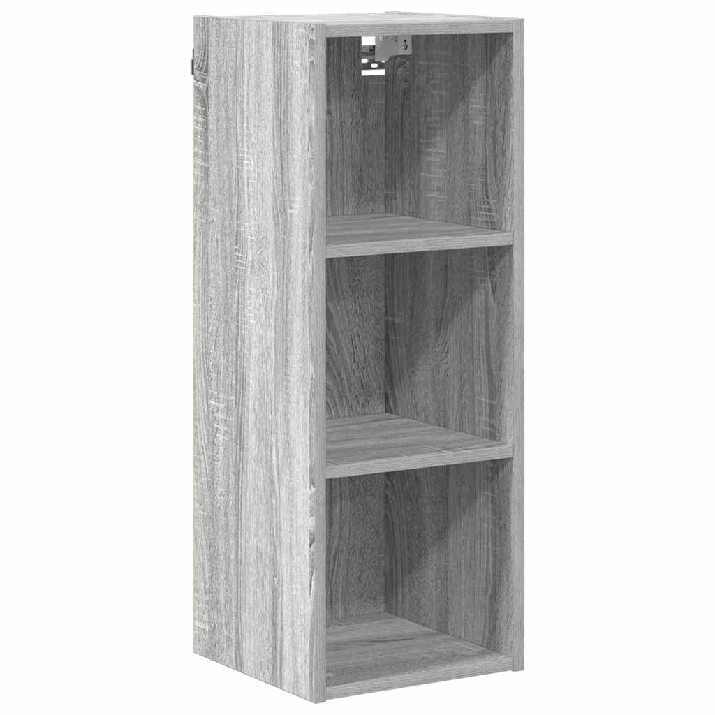 vidaXL Szafka wisząca z przechowywaniem Szary Sonoma 30 x 29,5 x 80 cm
