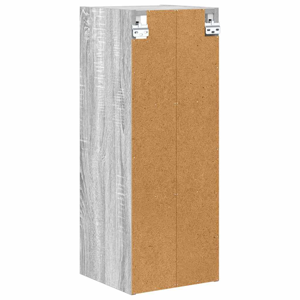 vidaXL Szafka wisząca z przechowywaniem Szary Sonoma 30 x 29,5 x 80 cm