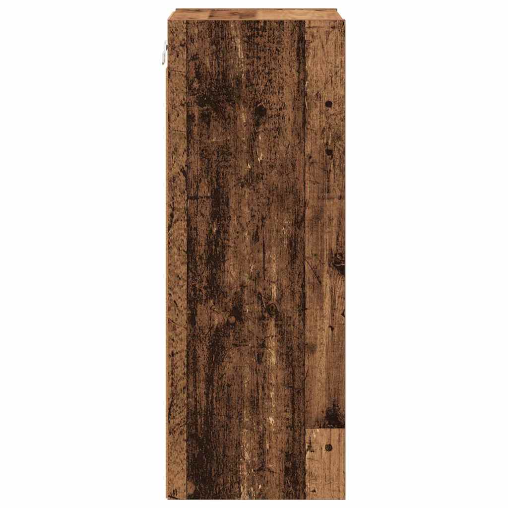 vidaXL Szafka wisząca Riga Stare drewno 30 x 29,5 x 80 cm