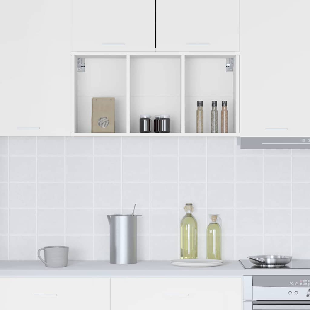 vidaXL Szafka wisząca Biały 40 x 29,5 x 80 cm Materiał drewnopochodny