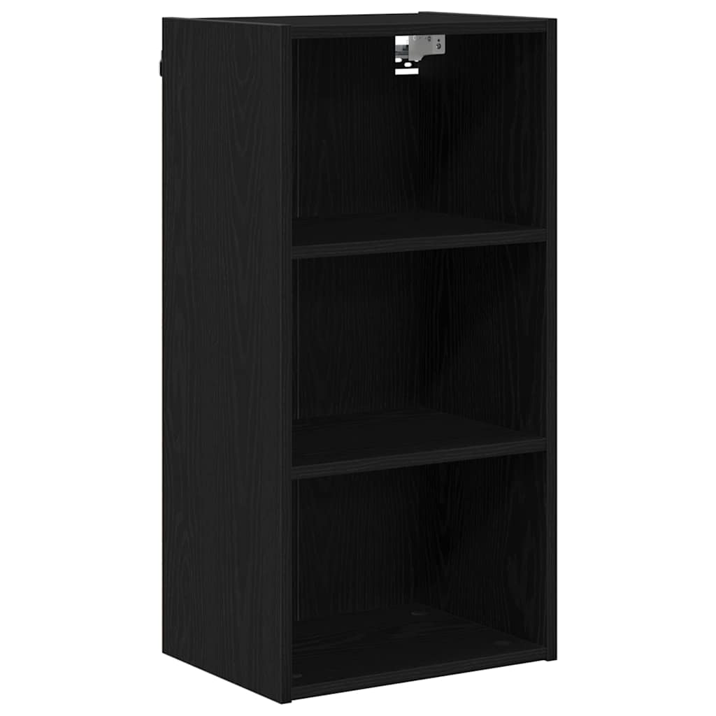 vidaXL Szafka wisząca z przechowywaniem Czarny Dąb 40 x 29,5 x 80 cm