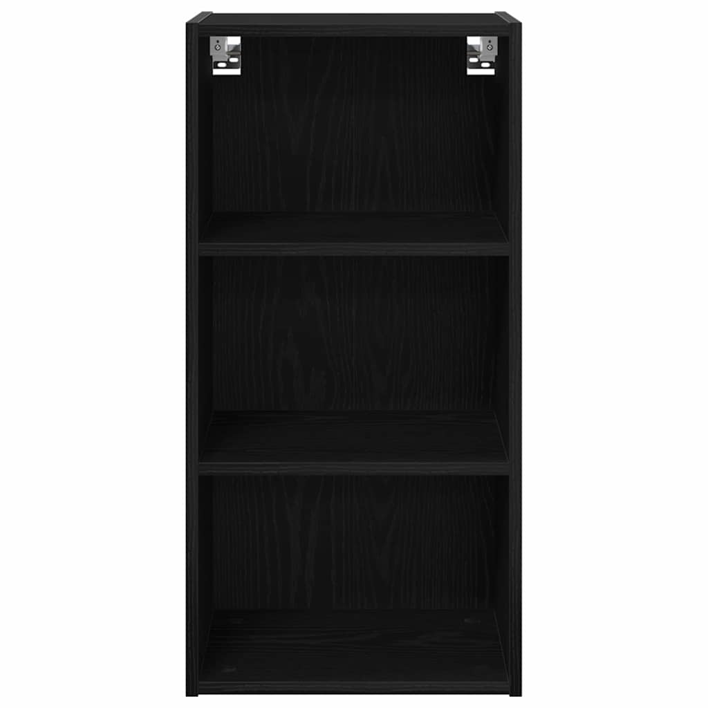 vidaXL Szafka wisząca z przechowywaniem Czarny Dąb 40 x 29,5 x 80 cm