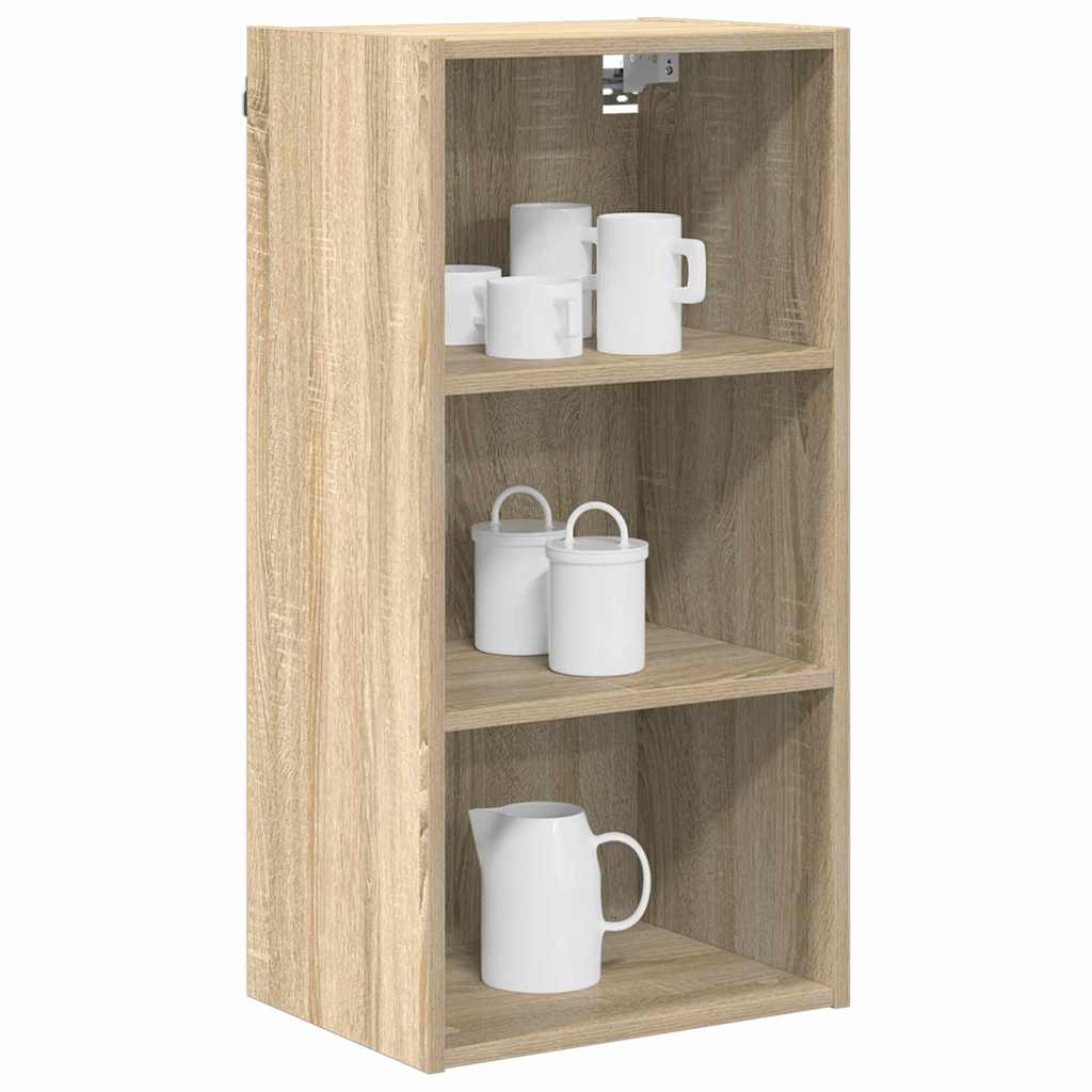vidaXL Szafka wisząca z przechowywaniem Dąb Sonoma 40 x 29,5 x 80 cm