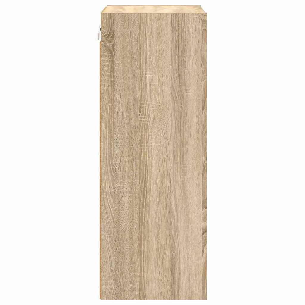 vidaXL Szafka wisząca z przechowywaniem Dąb Sonoma 40 x 29,5 x 80 cm
