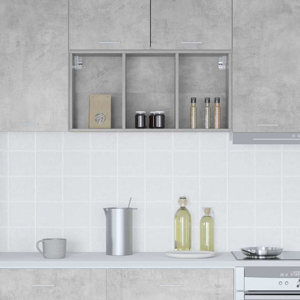 vidaXL Szafka wisząca Betonowy szary 40 x 29,5 x 80 cm