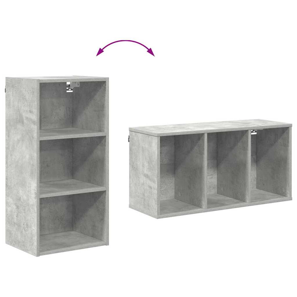 vidaXL Szafka wisząca Betonowy szary 40 x 29,5 x 80 cm