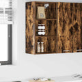 vidaXL Szafka wisząca z przechowywaniem Dąb wędzony 40 x 29,5 x 80 cm