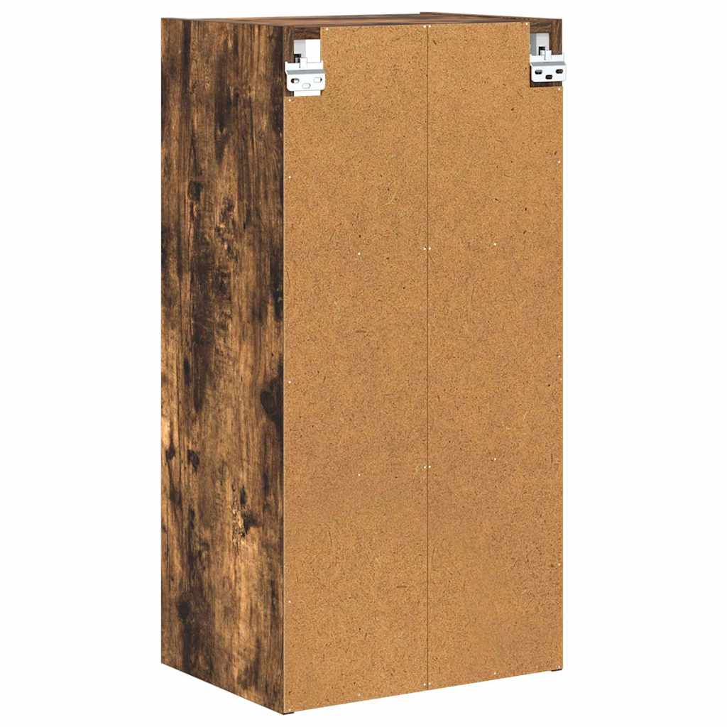 vidaXL Szafka wisząca z przechowywaniem Dąb wędzony 40 x 29,5 x 80 cm