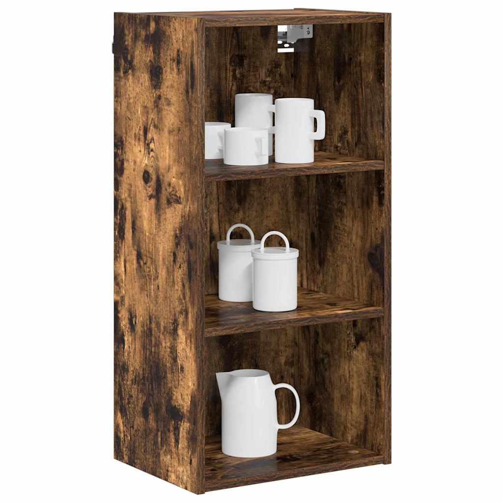 vidaXL Szafka wisząca z przechowywaniem Dąb wędzony 40 x 29,5 x 80 cm