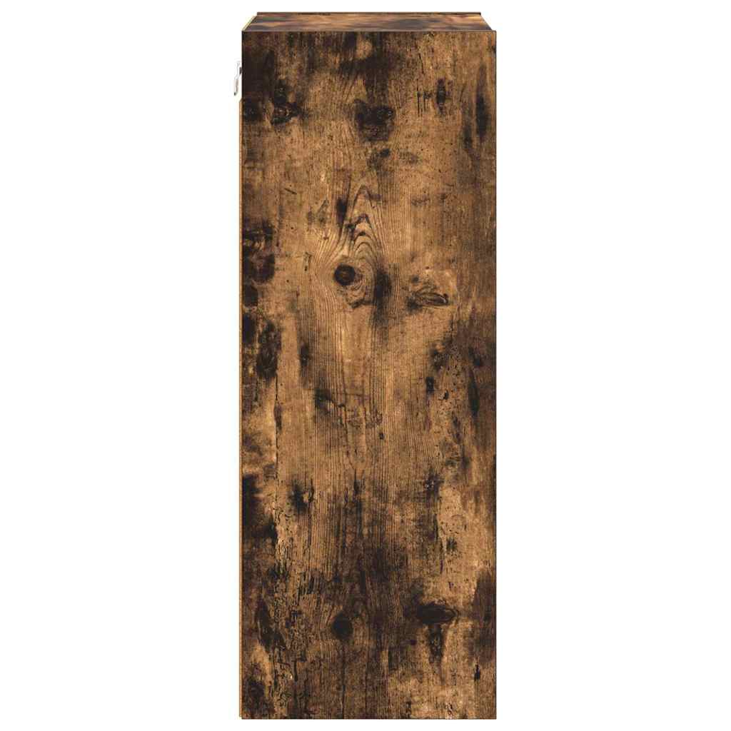 vidaXL Szafka wisząca z przechowywaniem Dąb wędzony 40 x 29,5 x 80 cm