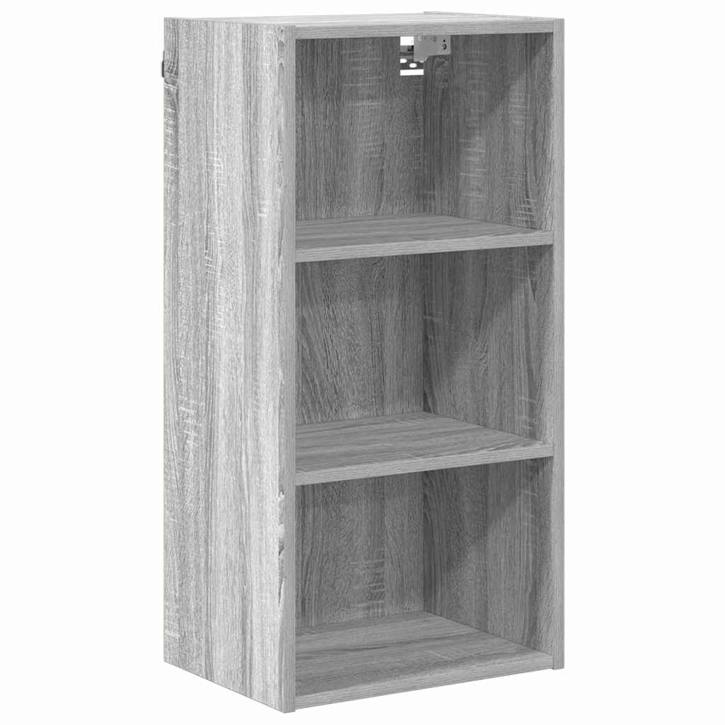 vidaXL Szafka wisząca z przechowywaniem Szary Sonoma 40 x 29,5 x 80 cm