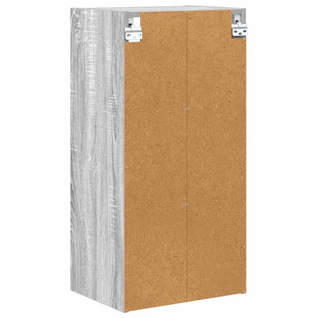 vidaXL Szafka wisząca z przechowywaniem Szary Sonoma 40 x 29,5 x 80 cm