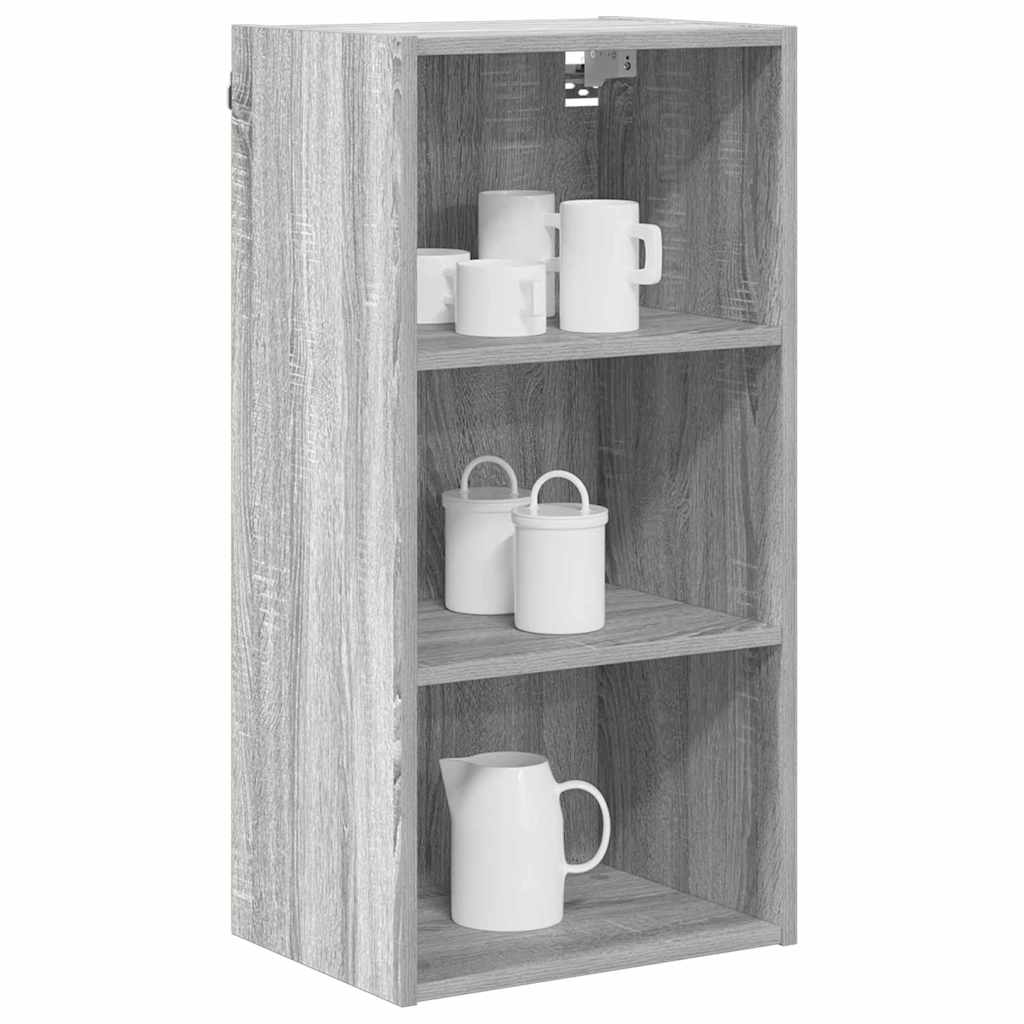 vidaXL Szafka wisząca z przechowywaniem Szary Sonoma 40 x 29,5 x 80 cm