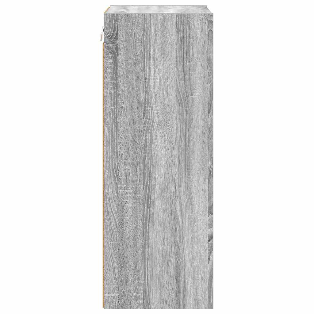 vidaXL Szafka wisząca z przechowywaniem Szary Sonoma 40 x 29,5 x 80 cm