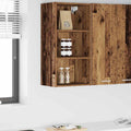 vidaXL Szafka wisząca z przechowywaniem Stare drewno 40 x 29,5 x 80 cm