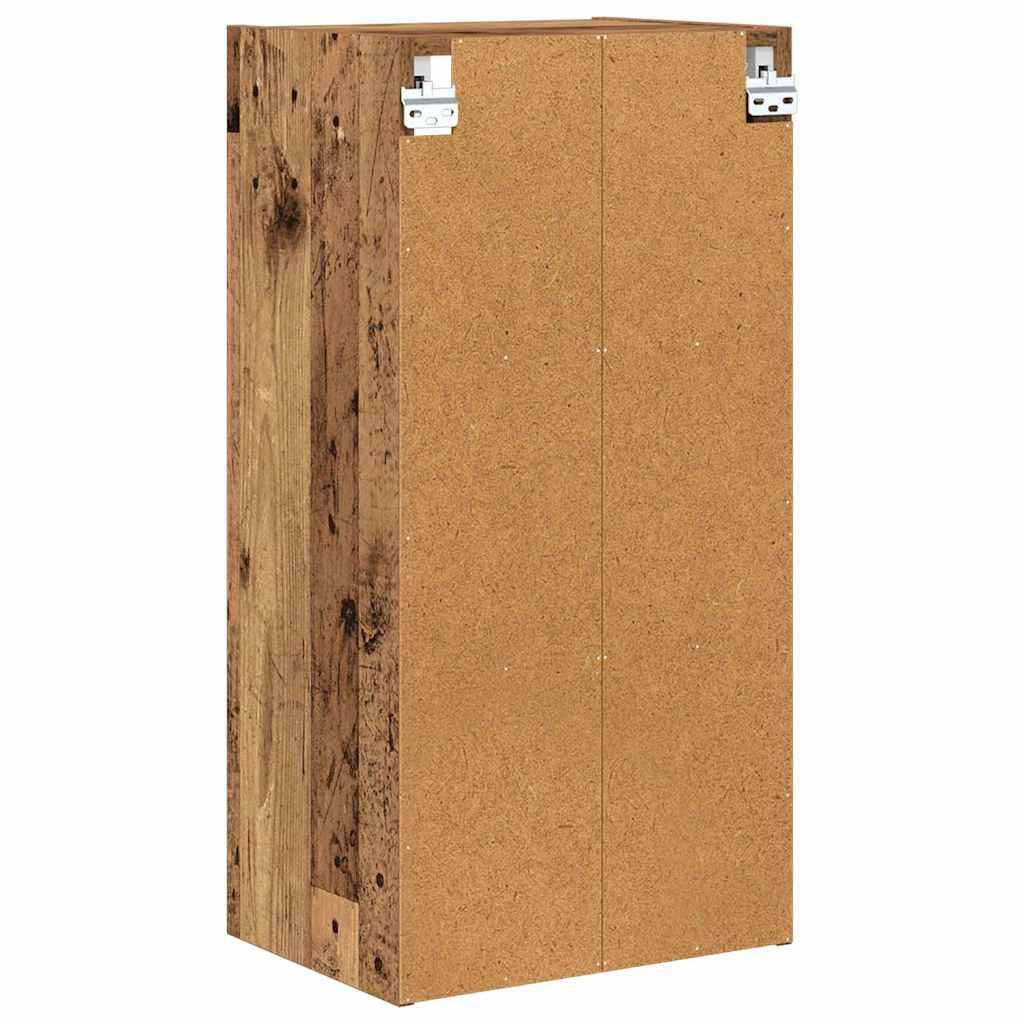 vidaXL Szafka wisząca z przechowywaniem Stare drewno 40 x 29,5 x 80 cm
