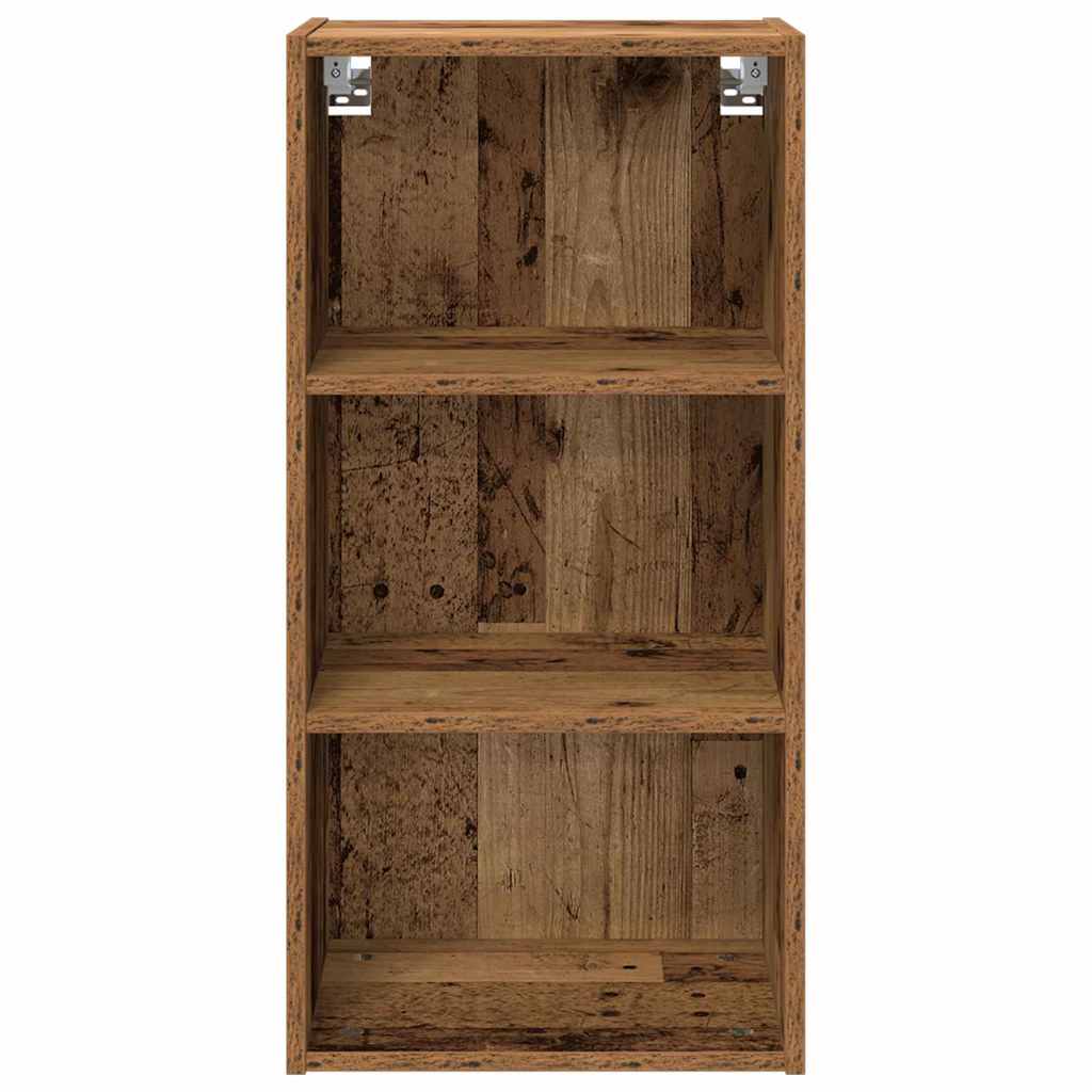 vidaXL Szafka wisząca z przechowywaniem Stare drewno 40 x 29,5 x 80 cm