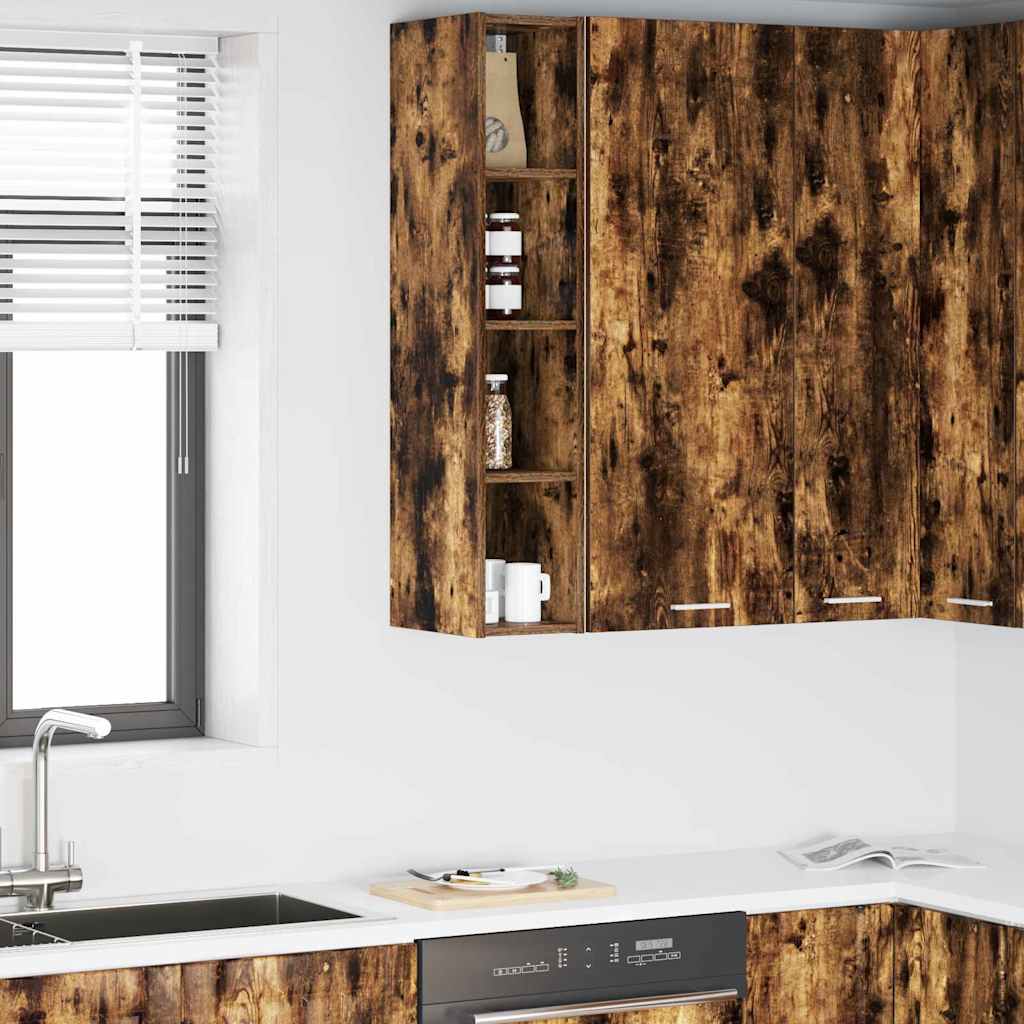 vidaXL Szafka wisząca z przechowywaniem Dąb wędzony 20 x 29,5 x 100 cm