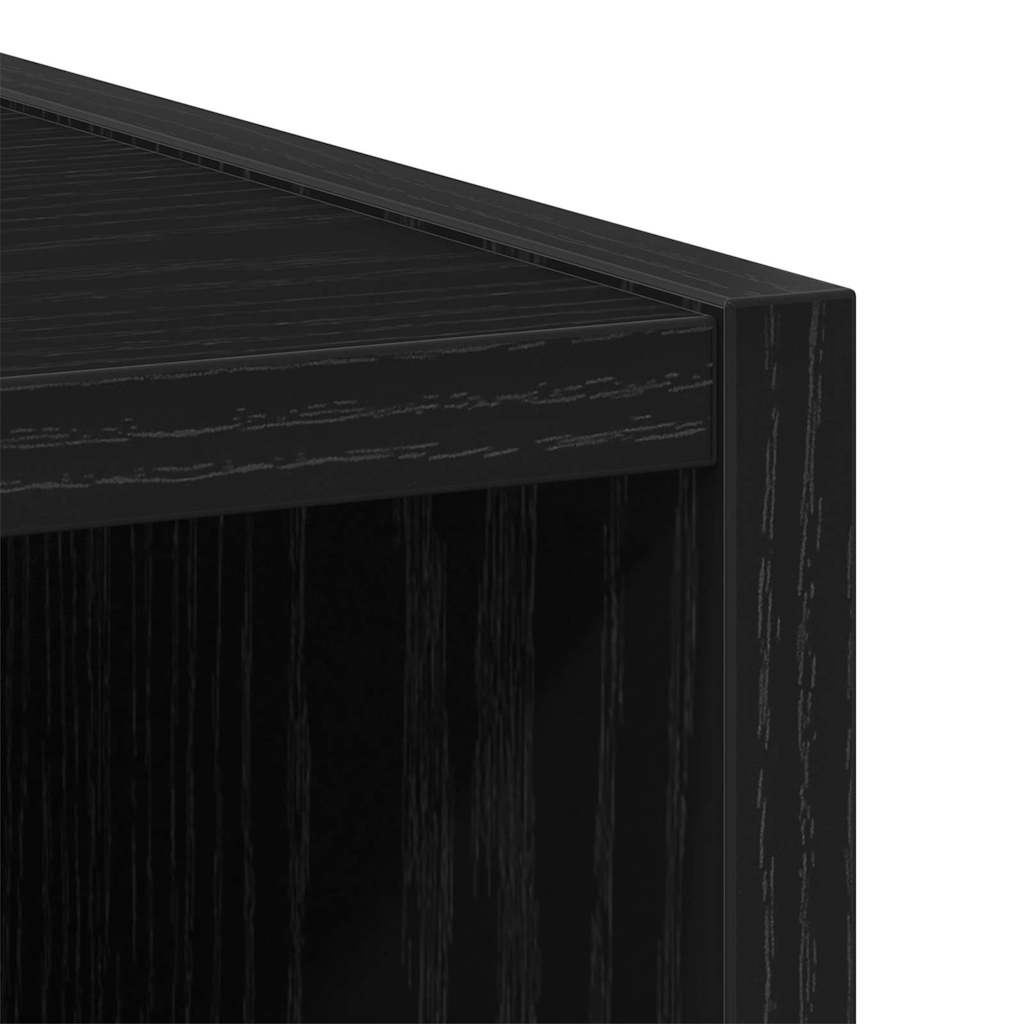 vidaXL Szafka wisząca z przechowywaniem Czarny Dąb 30 x 29,5 x 100 cm