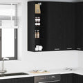 vidaXL Szafka wisząca z przechowywaniem Czarny Dąb 30 x 29,5 x 100 cm