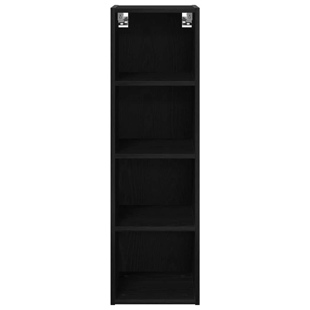 vidaXL Szafka wisząca z przechowywaniem Czarny Dąb 30 x 29,5 x 100 cm